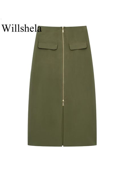skirts willshela women fashion cargo midi skirt with zip vintage high elastic waist female chic lady long 230707, Black
skirts willshela women fashion cargo midi skirt with zip vintage high elastic waist female chic lady long 230707, Black