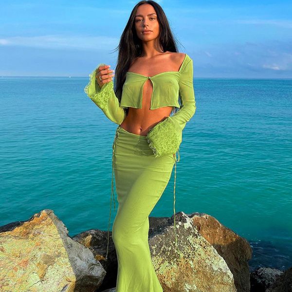 two piece dress 2023 summer women strapless wrap lace long sleeve skirts draw string dresses fashion skirt set 2 230707, White
two piece dress 2023 summer women strapless wrap lace long sleeve skirts draw string dresses fashion skirt set 2 230707, White
