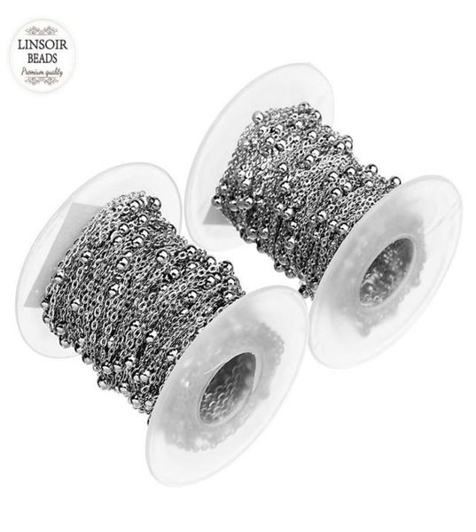 10 yardsroll 15mm 2mm rhodium tone stainless steel curb ball beaded satellite chain o ring bulk link chains for jewelry making6399491, Silver
10 yardsroll 15mm 2mm rhodium tone stainless steel curb ball beaded satellite chain o ring bulk link chains for jewelry making6399491, Silver