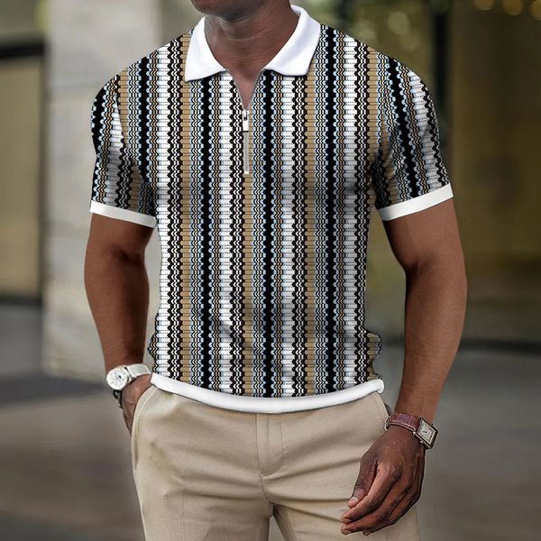 men's polos men golf polo shirt short sleeve polo shirt stripe digital printing clothing summer casual business fashion men 230706, White;black
men's polos men golf polo shirt short sleeve polo shirt stripe digital printing clothing summer casual business fashion men 230706, White;black