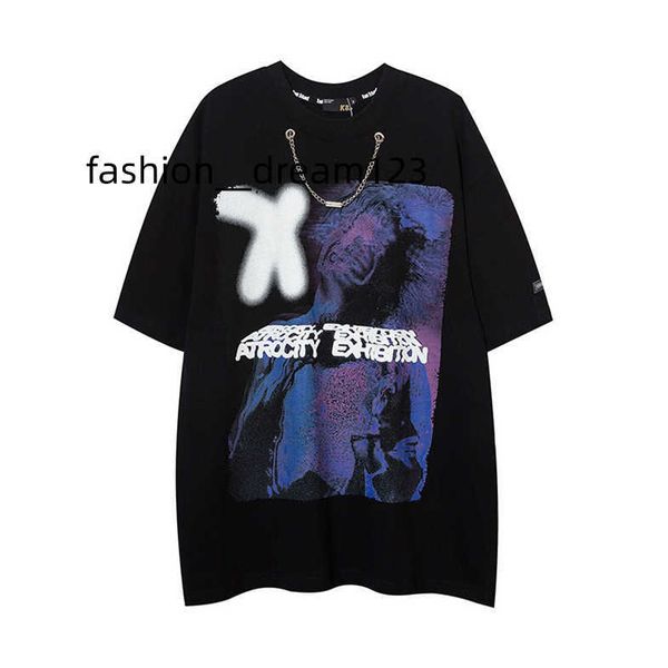 2022 ins sell european and american high street style loose fit printing t shirt hip hop t-shirt with necklace, White;black
2022 ins sell european and american high street style loose fit printing t shirt hip hop t-shirt with necklace, White;black