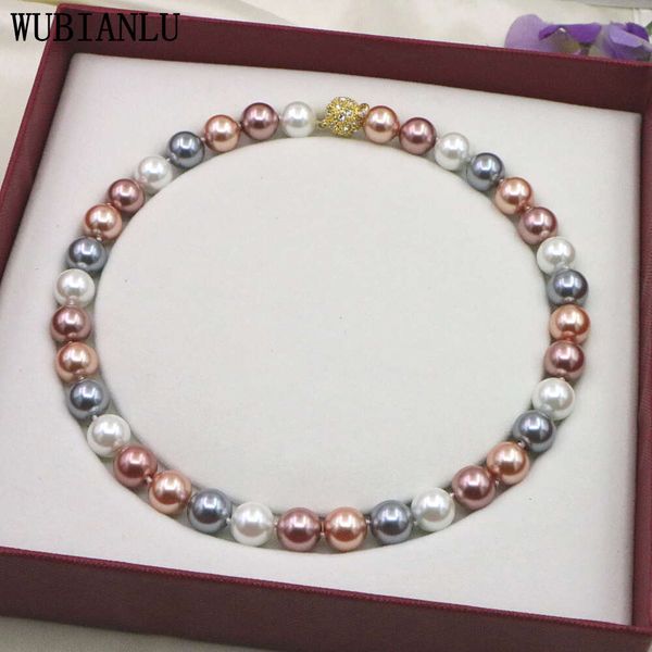 charming 12mm multicolor south shell pearl necklace for women round bear magnet clasp aaa jewelra jewelry design wholesale price, Silver
charming 12mm multicolor south shell pearl necklace for women round bear magnet clasp aaa jewelra jewelry design wholesale price, Silver