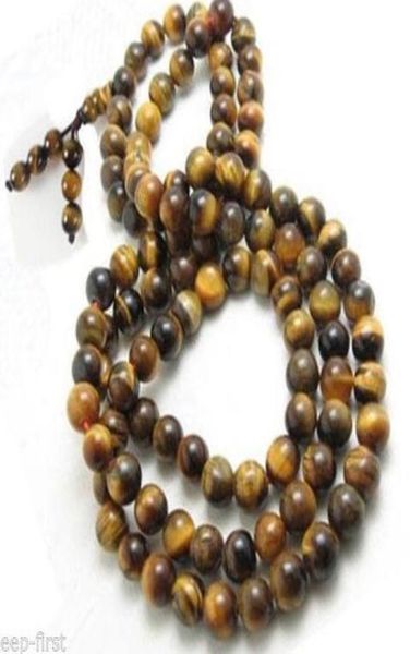108 8mm tiger eye gemstone meditation prayer beads luck mala necklace7613404, Silver
108 8mm tiger eye gemstone meditation prayer beads luck mala necklace7613404, Silver