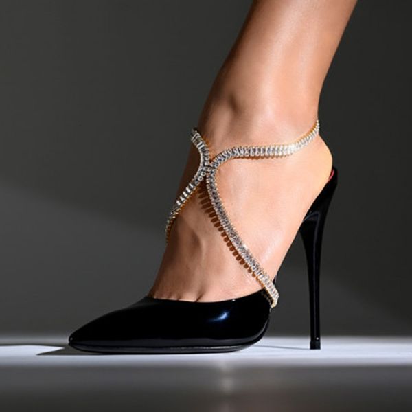 anklets 1 pcs luxury zircon high heel anklets foot chain jewelry for women summer accessories cz anklet bracelet fashion jewelry gifts 23070, Red;blue
anklets 1 pcs luxury zircon high heel anklets foot chain jewelry for women summer accessories cz anklet bracelet fashion jewelry gifts 23070, Red;blue