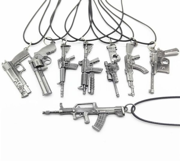 6cm shooting game gun pendant necklace punk simulation submachine sniper rifle revolver guns necklace men gift6833687, Silver
6cm shooting game gun pendant necklace punk simulation submachine sniper rifle revolver guns necklace men gift6833687, Silver