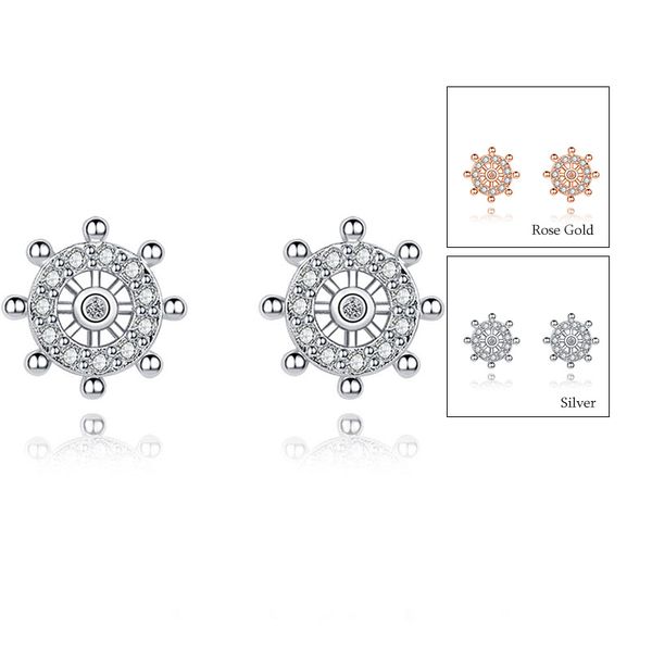 designer rudder wheel earrings pave micro aaa cubic zirconia white gold/rose gold plated stud earrings for women wedding jewelry gift ing, Golden;silver
designer rudder wheel earrings pave micro aaa cubic zirconia white gold/rose gold plated stud earrings for women wedding jewelry gift ing, Golden;silver