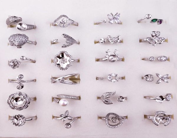 925 silver rings diy ring settings fashion jewelry pearl ring settings zircon silver ring for women adjustable size wedding christ7954614, Slivery;crystal
925 silver rings diy ring settings fashion jewelry pearl ring settings zircon silver ring for women adjustable size wedding christ7954614, Slivery;crystal