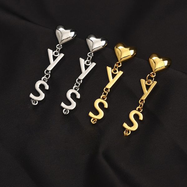 new exquisite letter heart personality earrings designer all in one niche women earrings, Golden;silver
new exquisite letter heart personality earrings designer all in one niche women earrings, Golden;silver