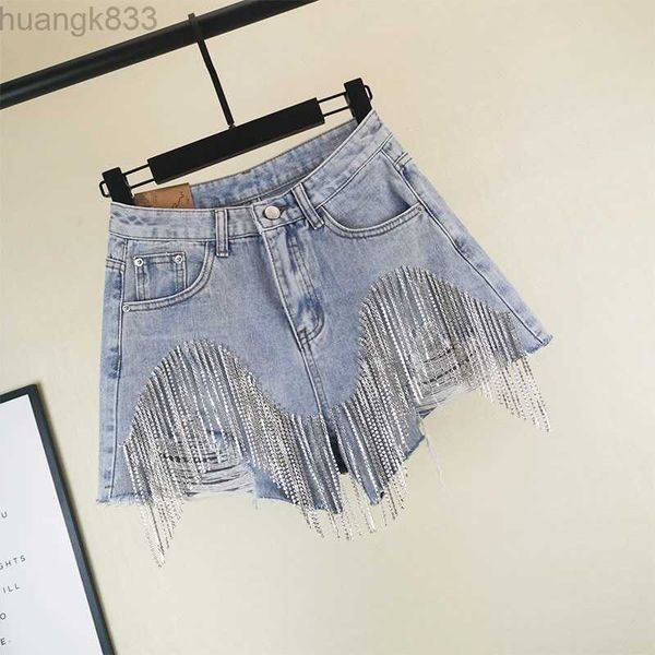 2019 summer heavy rhinestone fringed hole denim shorts female high waist cowboy shorts tassels wide leg, White;black
2019 summer heavy rhinestone fringed hole denim shorts female high waist cowboy shorts tassels wide leg, White;black