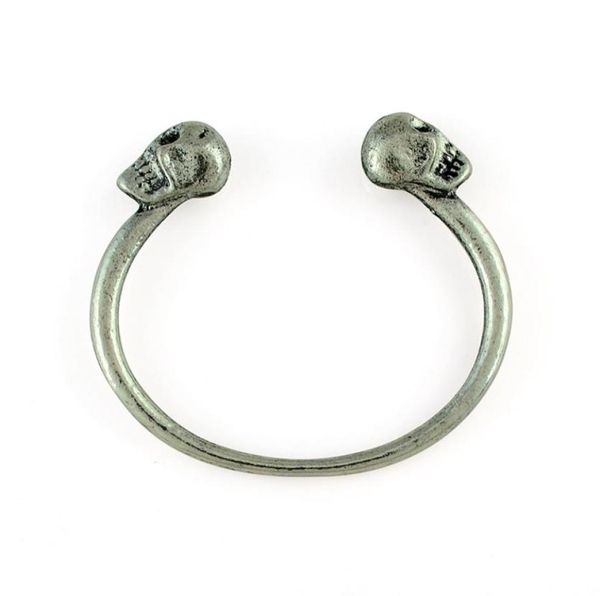 skull cuff bangle bracelet vintage silver alloy double head punk girls charms gothic metal bracelet9030935, Black
skull cuff bangle bracelet vintage silver alloy double head punk girls charms gothic metal bracelet9030935, Black