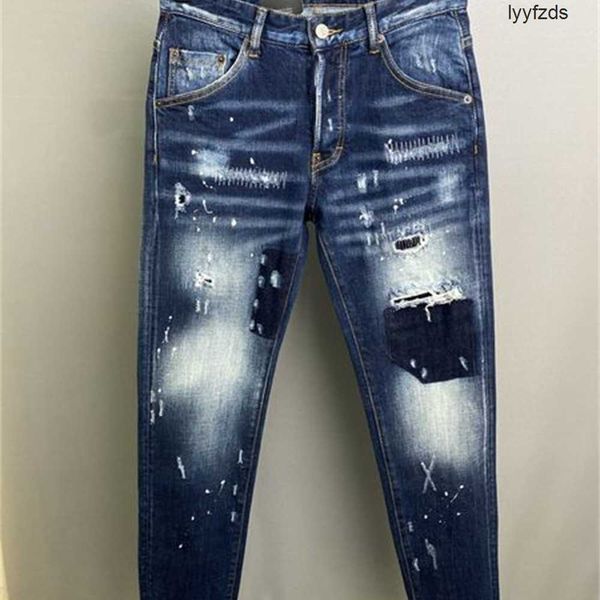 2022 new men jeans hole light blue dark gray italy brand man long pants trousers streetwear denim skinny slim straight biker jean for d2 283, Black
2022 new men jeans hole light blue dark gray italy brand man long pants trousers streetwear denim skinny slim straight biker jean for d2 283, Black