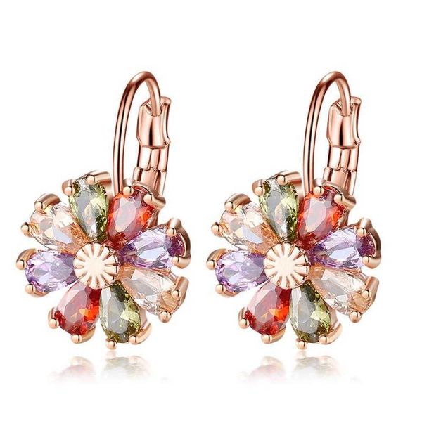 floral wedding boho huggie hoop clip on earring colorful zircon earrings with small flower female earings for bridal women girl gold plated, Golden
floral wedding boho huggie hoop clip on earring colorful zircon earrings with small flower female earings for bridal women girl gold plated, Golden