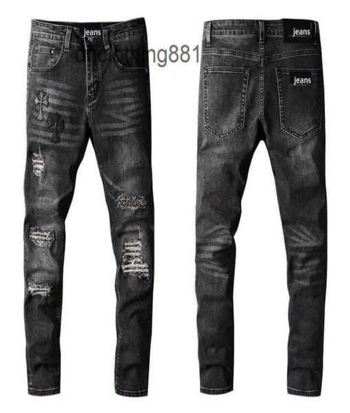 european and american designer men jeans pants trend amirs fashion cross knee hole patch cloth liuding men039s casual jeans 7183096095, Blue
european and american designer men jeans pants trend amirs fashion cross knee hole patch cloth liuding men039s casual jeans 7183096095, Blue