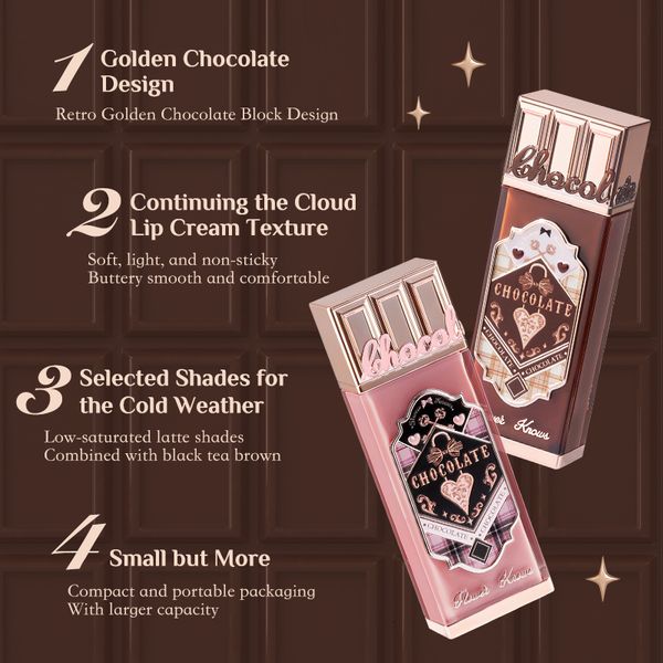 lip gloss flower knows chocolate series cloud lip cream 4.5ml waterproof long lasting lips makeup 230706
lip gloss flower knows chocolate series cloud lip cream 4.5ml waterproof long lasting lips makeup 230706
