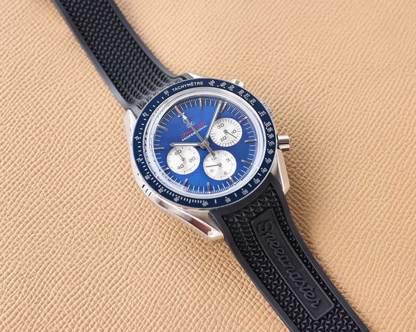 designer classical men wrist watch speedmaster watches 6vi7 quartz chronograph uhr montre de luxe reloj homme with box, Slivery;golden
designer classical men wrist watch speedmaster watches 6vi7 quartz chronograph uhr montre de luxe reloj homme with box, Slivery;golden