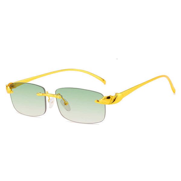 fashion sunglasses leopard head frameless sunglasses men's fashion small square women's classic glasses 3q7j5, White;black
fashion sunglasses leopard head frameless sunglasses men's fashion small square women's classic glasses 3q7j5, White;black