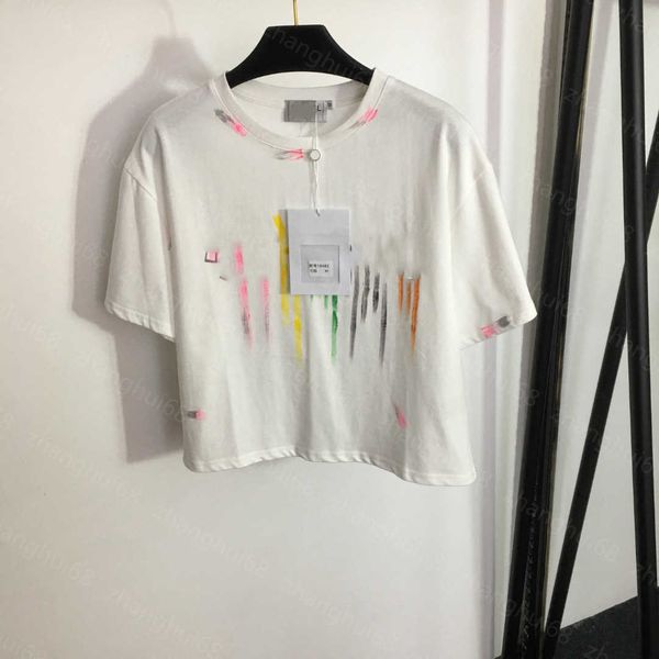23ss tee womens t-shirt womens designer clothing round neck pure cotton color letter-printed short t-shirt with short sleeves womens clothes, White
23ss tee womens t-shirt womens designer clothing round neck pure cotton color letter-printed short t-shirt with short sleeves womens clothes, White