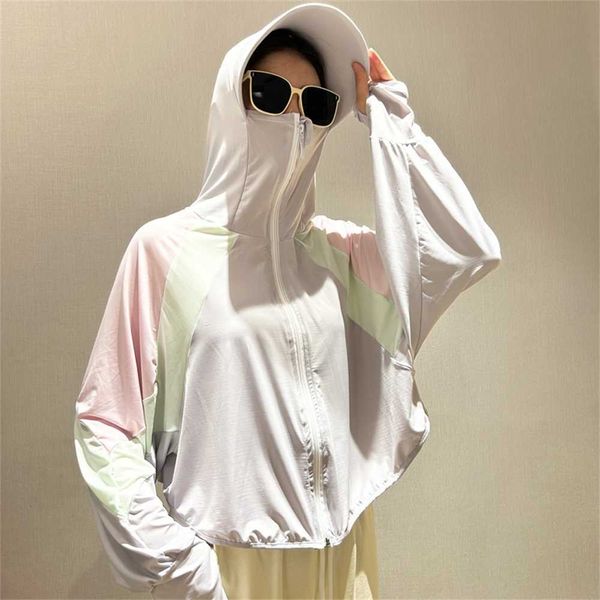 color blocking sunscreen suit for women's summer thin outdoor breathable 2023 uv protection upf507ng2, Black
color blocking sunscreen suit for women's summer thin outdoor breathable 2023 uv protection upf507ng2, Black