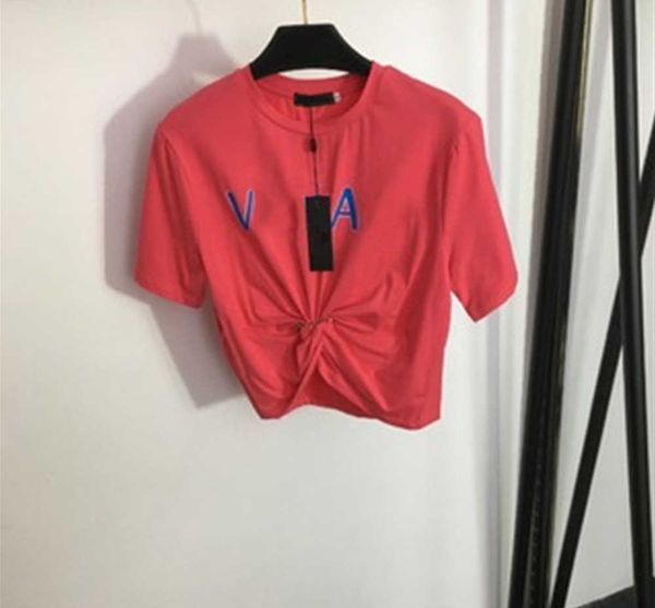 summer t-shirt women short red fashion medusa pin blue letter print tshirt soft comfort fabric crew neck slim short-sleeved t shirt designe, White
summer t-shirt women short red fashion medusa pin blue letter print tshirt soft comfort fabric crew neck slim short-sleeved t shirt designe, White