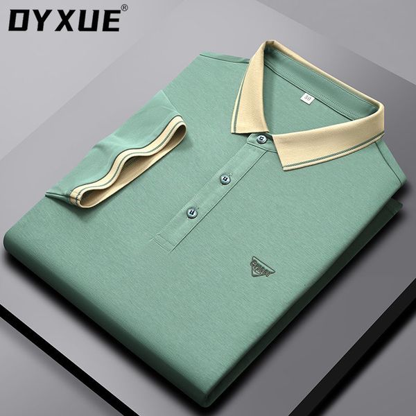 mens polos dyxue shirts soft polo shirt summer cotton short sleeve pure color lapel highquality casual cool fashion embroidery 230706, White;black
mens polos dyxue shirts soft polo shirt summer cotton short sleeve pure color lapel highquality casual cool fashion embroidery 230706, White;black