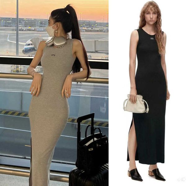 women casual long dresses sleeveless new luxury clothing female bodycon dress party beach wear, Black;gray
women casual long dresses sleeveless new luxury clothing female bodycon dress party beach wear, Black;gray