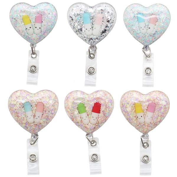 10 pcs/lot fashion key rings new medical design shine heart with pill retractable badge reels for nurse doctor work accessories office suppl, Slivery;golden
10 pcs/lot fashion key rings new medical design shine heart with pill retractable badge reels for nurse doctor work accessories office suppl, Slivery;golden