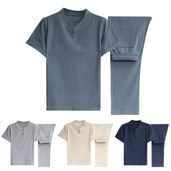 mens tracksuits mens summer breathable wrinkled two piece volume t shirt pants set men suit slim fitted suits for 230706, Gray
mens tracksuits mens summer breathable wrinkled two piece volume t shirt pants set men suit slim fitted suits for 230706, Gray