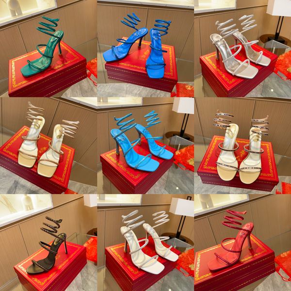 2023 margot jewel sandals snake twining elegant sandal 9.5cm stiletto high heel rene caovilla crystal gold rhinestone dress shoes silver sol, Black
2023 margot jewel sandals snake twining elegant sandal 9.5cm stiletto high heel rene caovilla crystal gold rhinestone dress shoes silver sol, Black