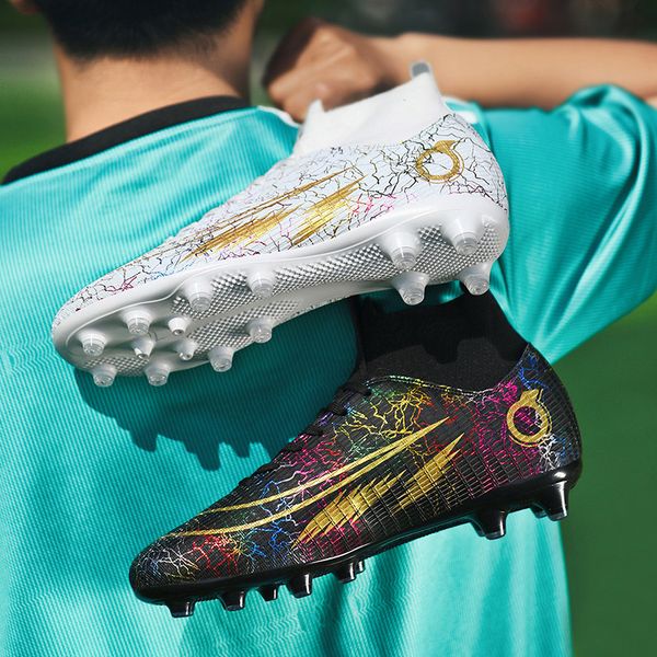 safety shoes men high sock soccer long spike fgtf football boots antislip outdoor training ankle cleats sneakers 230707, Black;brown
safety shoes men high sock soccer long spike fgtf football boots antislip outdoor training ankle cleats sneakers 230707, Black;brown
