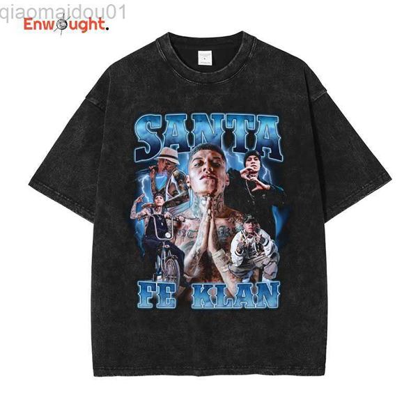 men's t-shirts santa fe klan t shirt hip hop rapper santafeklan vintage washed tees oversized t-shirt harajuku old school short sleeve, White;black
men's t-shirts santa fe klan t shirt hip hop rapper santafeklan vintage washed tees oversized t-shirt harajuku old school short sleeve, White;black