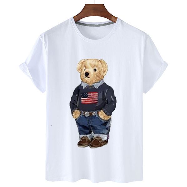 men's t-shirts 100% cotton sweater bear t shirts summer womens short sleeve o neck t shirts oversized shirts men 230706, White;black
men's t-shirts 100% cotton sweater bear t shirts summer womens short sleeve o neck t shirts oversized shirts men 230706, White;black