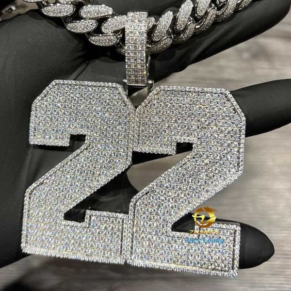 fine jewelry s925 gold plating vvs moissanite diamond hip hop iced out custom letter pendant chain, Silver
fine jewelry s925 gold plating vvs moissanite diamond hip hop iced out custom letter pendant chain, Silver