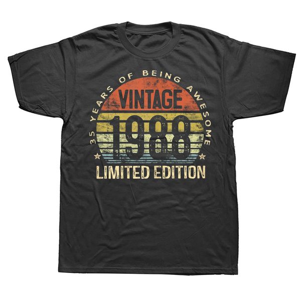 mens tshirts vintage 1988 limited edition 35 year old t shirts graphic cotton streetwear short sleeve birthday gifts tshirt clothing 230707, White;black
mens tshirts vintage 1988 limited edition 35 year old t shirts graphic cotton streetwear short sleeve birthday gifts tshirt clothing 230707, White;black