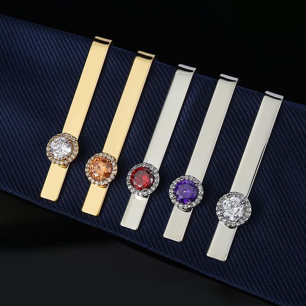 cuff links men's high-end round zircon tie clip fashion wedding dress necktie accessories jewelry luxury ties clips gift for men 230706, Silver
cuff links men's high-end round zircon tie clip fashion wedding dress necktie accessories jewelry luxury ties clips gift for men 230706, Silver