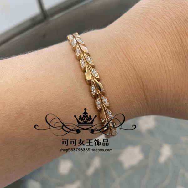 counter quality s925 sterling silver tiffay 18k rose gold diamond victoria vine hinged bracelet high sense small group, Black
counter quality s925 sterling silver tiffay 18k rose gold diamond victoria vine hinged bracelet high sense small group, Black