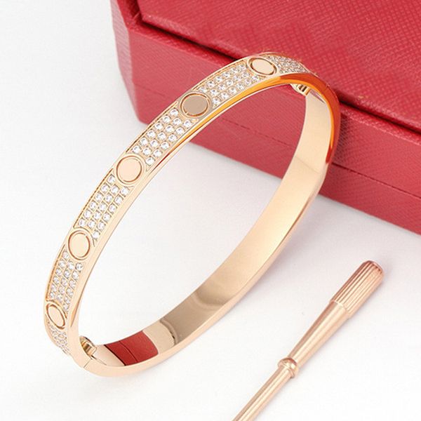 designer bracelet love bangle luxury jewelry woman 18k rise gold silver plated zircon diamond bracelets gold bangles starry moissanite jewel, Black
designer bracelet love bangle luxury jewelry woman 18k rise gold silver plated zircon diamond bracelets gold bangles starry moissanite jewel, Black