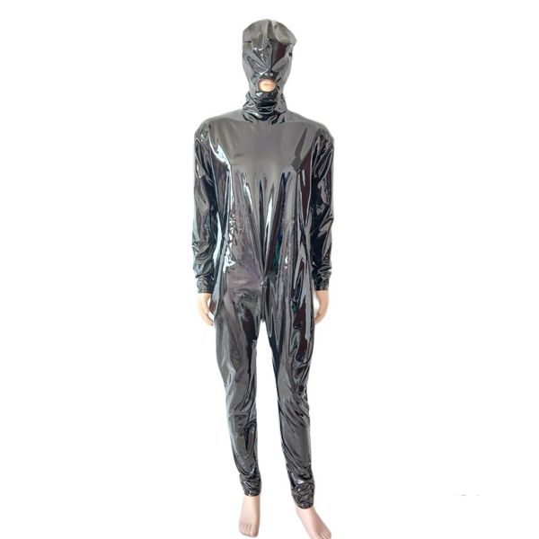 black pvc faux leather jumpsuit cosplay costumes catsuit clubwear party bodysuit back 3-ways zipper removable gloves socks
black pvc faux leather jumpsuit cosplay costumes catsuit clubwear party bodysuit back 3-ways zipper removable gloves socks