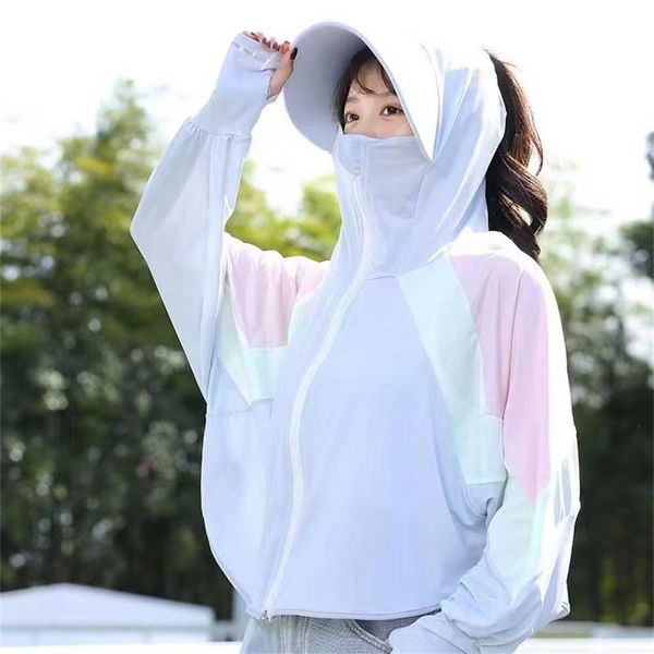 2023 new color block sunscreen clothing women's driving thin shirt summer uv protection ice silk fashion sunshade coatnzcd, Black
2023 new color block sunscreen clothing women's driving thin shirt summer uv protection ice silk fashion sunshade coatnzcd, Black
