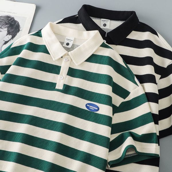 men's t-shirts summer fashion retro striped polo shirt street men and women handsome casual personality short sleeve harajuku 230706, White;black
men's t-shirts summer fashion retro striped polo shirt street men and women handsome casual personality short sleeve harajuku 230706, White;black