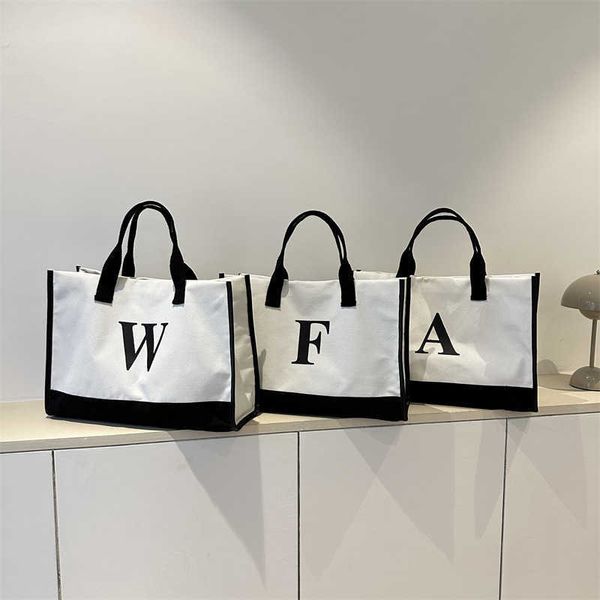 new letter printed shoulder bag simplified student thickened canvas bag contrast fashion handbag commuter tote bag
new letter printed shoulder bag simplified student thickened canvas bag contrast fashion handbag commuter tote bag
