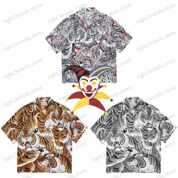 men's casual shirts full tiger print wacko maria shirt men women casual oversized hawaii beach shirts t230707, White;black
men's casual shirts full tiger print wacko maria shirt men women casual oversized hawaii beach shirts t230707, White;black