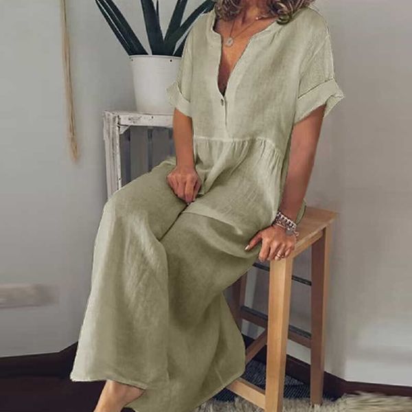 casual dresses fashion cotton linen pullover beach long dress summer casual solid color loose simple dress new v neck short sleeve button dr, Black;gray
casual dresses fashion cotton linen pullover beach long dress summer casual solid color loose simple dress new v neck short sleeve button dr, Black;gray