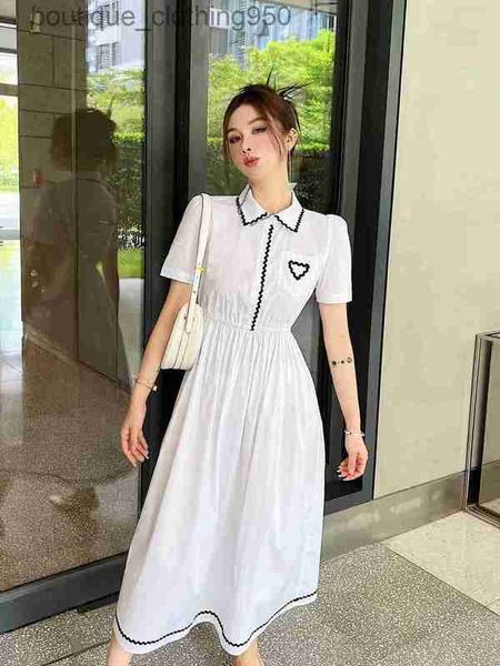 designer casual dresses for women summer new womens triangle emblem iron mark polo neck short sleeve dress wave fashion dress, Black;gray
designer casual dresses for women summer new womens triangle emblem iron mark polo neck short sleeve dress wave fashion dress, Black;gray