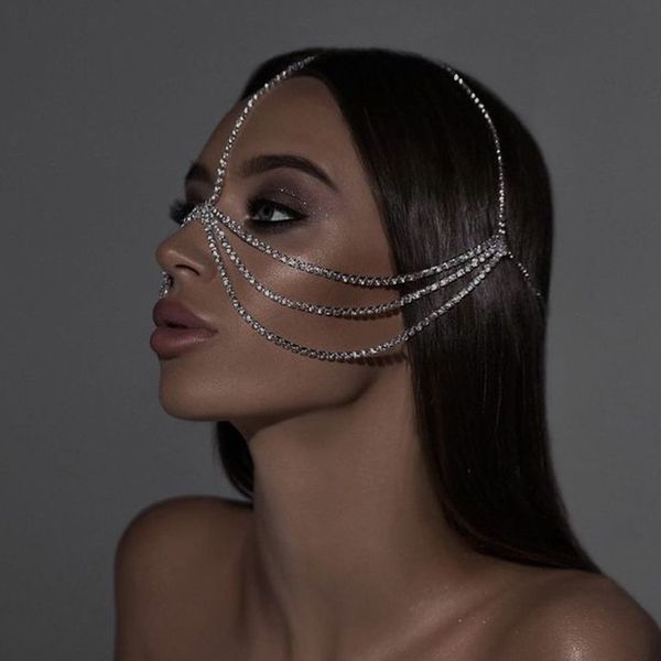 face chain designer jewelry selling rhinestone face chain ladies fashion personality multi-layer face jewelry face chain designer jewelry, Silver
face chain designer jewelry selling rhinestone face chain ladies fashion personality multi-layer face jewelry face chain designer jewelry, Silver