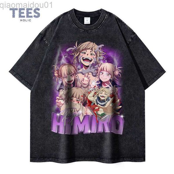 men's t-shirts himiko toga t-shirt vintage washed anime my hero academia tees oversized harajuku manga boku no hero academia t shirts, White;black
men's t-shirts himiko toga t-shirt vintage washed anime my hero academia tees oversized harajuku manga boku no hero academia t shirts, White;black