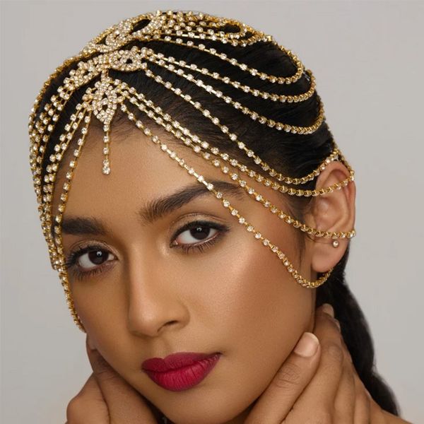 hair chain fashion rhinestone hair chain vintage exaggerated tassel sparkling rhinestone pendant hair accessories headdress designer jewelry, Silver
hair chain fashion rhinestone hair chain vintage exaggerated tassel sparkling rhinestone pendant hair accessories headdress designer jewelry, Silver