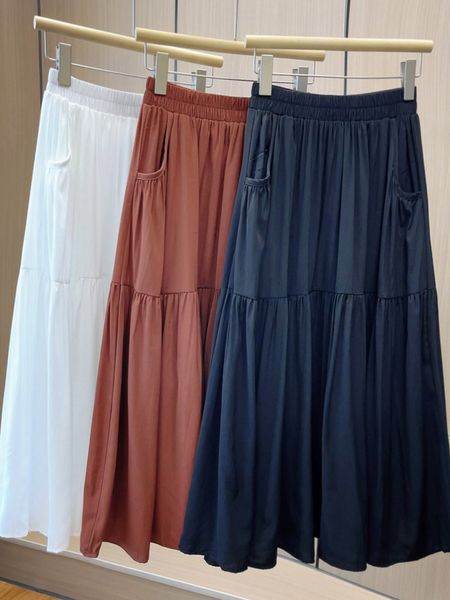 skirts fashion vintage elastic highwaisted aline elegant korean style solid color allmatch skirt streetwear spring summer 230707, Black
skirts fashion vintage elastic highwaisted aline elegant korean style solid color allmatch skirt streetwear spring summer 230707, Black