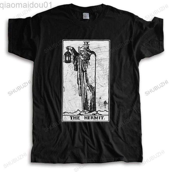 men's t-shirts the hermit tarot card t-shirt major arcana fortune telling occult t shirts for men 100% cotton tees short sleeve gift m, White;black
men's t-shirts the hermit tarot card t-shirt major arcana fortune telling occult t shirts for men 100% cotton tees short sleeve gift m, White;black