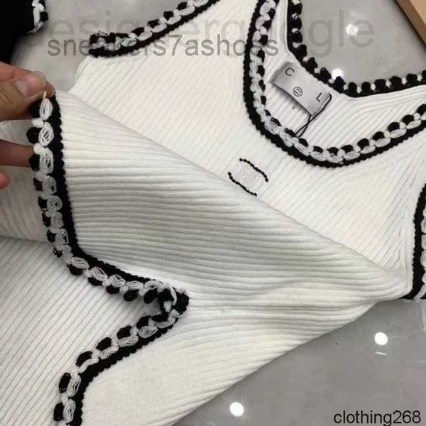 Image of Men&#039;s T-Shirts designer Anagram-embroidered Women Tanks Camis cotton-blend tank tops Two C letters Designer Skirts Yoga Suit CHANNEL Dress bra Vest Ladies
