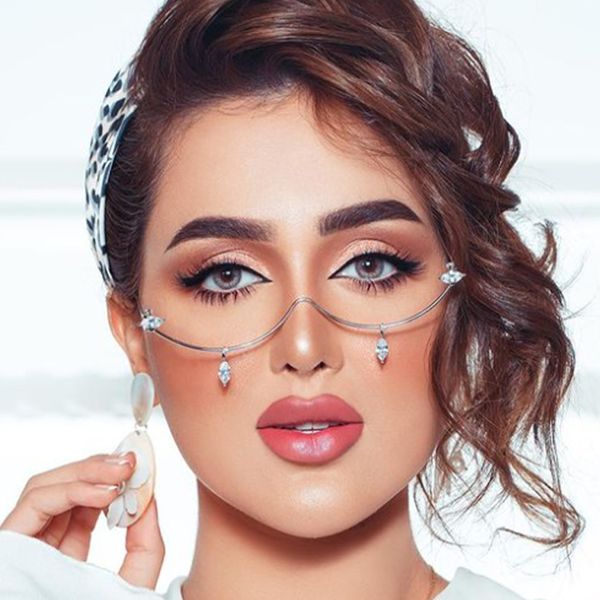 eye frame selling water drop zircon half frame glasses frame temperament all-match rhinestone glasses decorative eye frame s designer jewelr, Silver
eye frame selling water drop zircon half frame glasses frame temperament all-match rhinestone glasses decorative eye frame s designer jewelr, Silver
